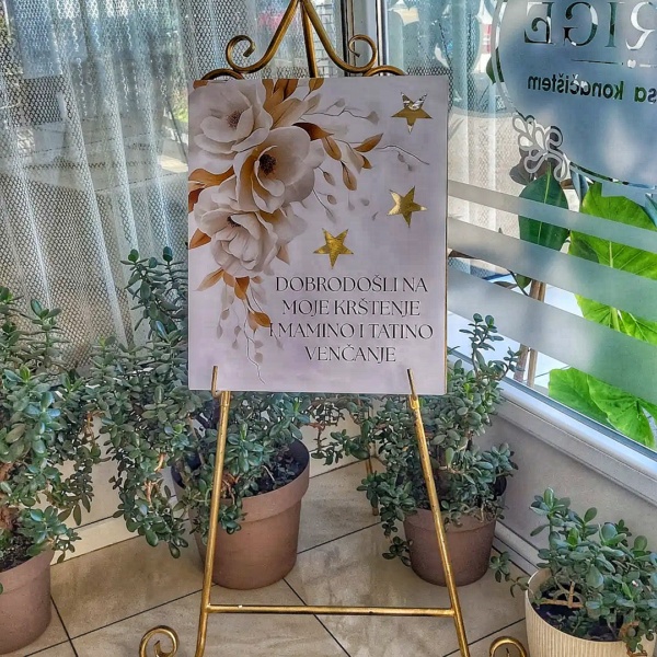 Dekoracija Tabla dobrodošlice